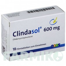КЛИНДАСОЛ (CLINDASOL) 600 мг таблетки 18 шт - Клиндамицин CNP PHARMA