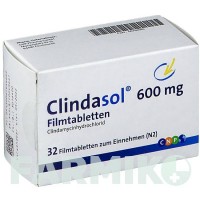 КЛІНДАСОЛ (CLINDASOL) 600 мг таблетки 32 шт - Кліндаміцин CNP PHARMA