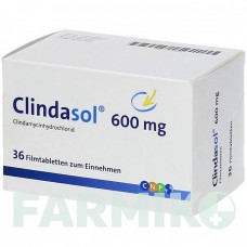 КЛИНДАСОЛ (CLINDASOL) 600 мг таблетки 36 шт - Клиндамицин CNP PHARMA