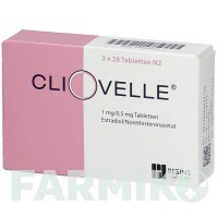 КЛИОВЕЛЛЬ (CLIOVELLE) 1 мг/0,5 мг таблетки 3x28 шт - Норэтистерон, Эстроген BESINS HEALTHCARE