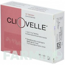 КЛІОВЕЛЛЬ (CLIOVELLE) 1 мг/0,5 мг таблетки 3x28 шт - Норетистерон, Естроген KOHLPHARMA