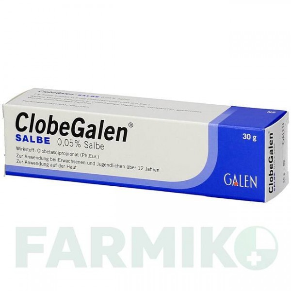 КЛОБЕГАЛЕН (CLOBEGALEN) 0,05% мазь 30 г - Клобетазол GALENPHARMA