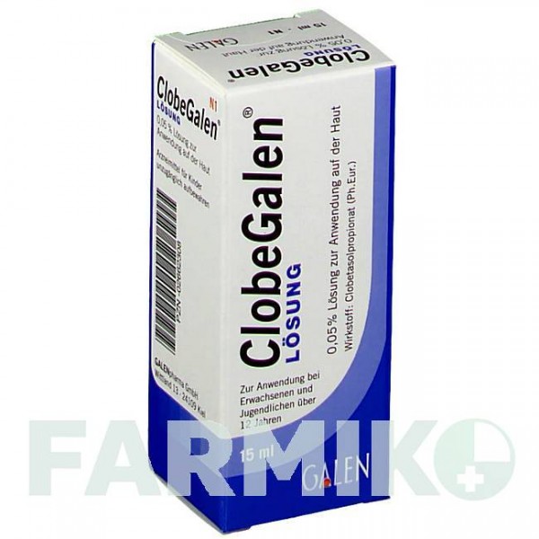КЛОБЕГАЛЕН (CLOBEGALEN) 0,05% раствор 15 мл - Клобетазол GALENPHARMA