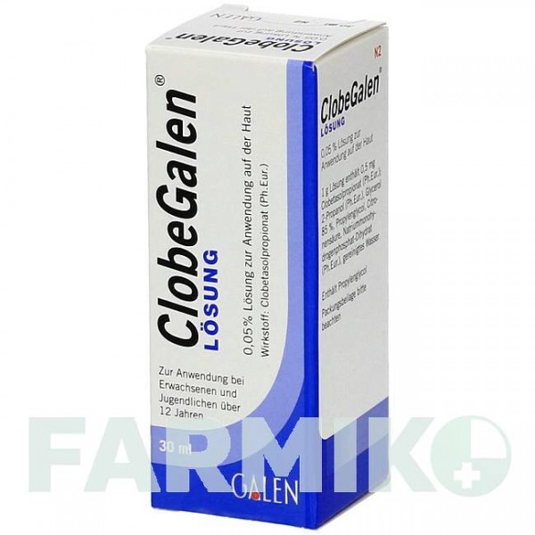 КЛОБЕГАЛЕН (CLOBEGALEN) 0,05% раствор 30 мл - Клобетазол GALENPHARMA