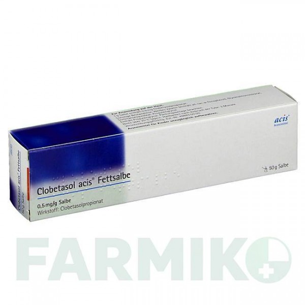 КЛОБЕТАЗОЛ (CLOBETASOL) мазь 50 г - Клобетазол ACIS