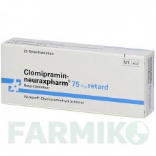 КЛОМІПРАМІН (CLOMIPRAMIN) 75 таблетки 20 шт - Кломіпрамін NEURAXPHARM