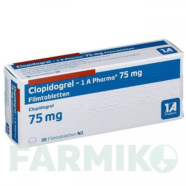 КЛОПИДОГРЕЛЬ (CLOPIDOGREL) 75 мг таблетки 50 шт - Клопидогрел 1 A PHARMA