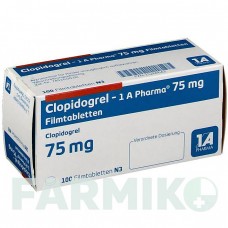 КЛОПИДОГРЕЛЬ (CLOPIDOGREL) 75 мг таблетки 100 шт - Клопидогрел 1 A PHARMA