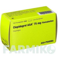 КЛОПІДОГРЕЛЬ (CLOPIDOGREL) 75 мг таблетки 100 шт - Клопідогрел AAA - PHARMA