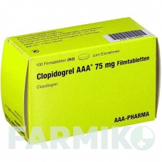 КЛОПИДОГРЕЛЬ (CLOPIDOGREL) 75 мг таблетки 100 шт - Клопидогрел AAA - PHARMA