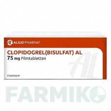 КЛОПИДОГРЕЛЬ (CLOPIDOGREL) 75 мг таблетки 28 шт - Клопидогрел ALIUD PHARMA
