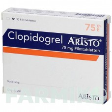 КЛОПИДОГРЕЛЬ (CLOPIDOGREL) 75 мг таблетки 30 шт - Клопидогрел ARISTO PHARMA