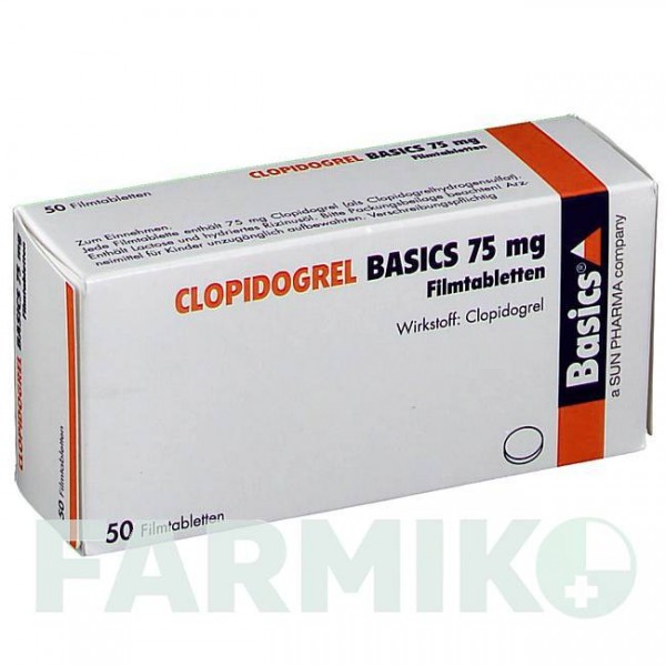 КЛОПИДОГРЕЛЬ (CLOPIDOGREL) 75 мг таблетки 50 шт - Клопидогрел BASICS