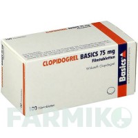 КЛОПІДОГРЕЛЬ (CLOPIDOGREL) 75 мг таблетки 100 шт - Клопідогрел BASICS