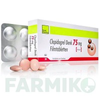КЛОПИДОГРЕЛЬ (CLOPIDOGREL) 75 мг таблетки 30 шт - Клопидогрел DENK PHARMA