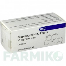 КЛОПИДОГРЕЛЬ (CLOPIDOGREL) 75 мг таблетки 100 шт - Клопидогрел HEC PHARM
