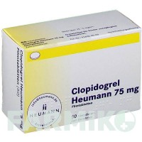 КЛОПІДОГРЕЛЬ (CLOPIDOGREL) 75 мг таблетки 50 шт - Клопідогрел HEUMANN PHARMA