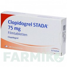 КЛОПИДОГРЕЛЬ (CLOPIDOGREL) 75 мг таблетки 28 шт - Клопидогрел STADAPHARM