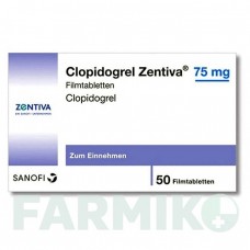 КЛОПИДОГРЕЛЬ (CLOPIDOGREL) 75 мг таблетки 50 шт - Клопидогрел ZENTIVA