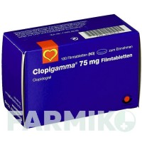 КЛОПІГАММА (CLOPIGAMMA) 75 мг таблетки 100 шт - Клопідогрел AAA - PHARMA