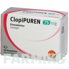 КЛОПИПУРЕН (CLOPIPUREN) 75 мг таблетки 100 шт - Клопидогрел PUREN PHARMA