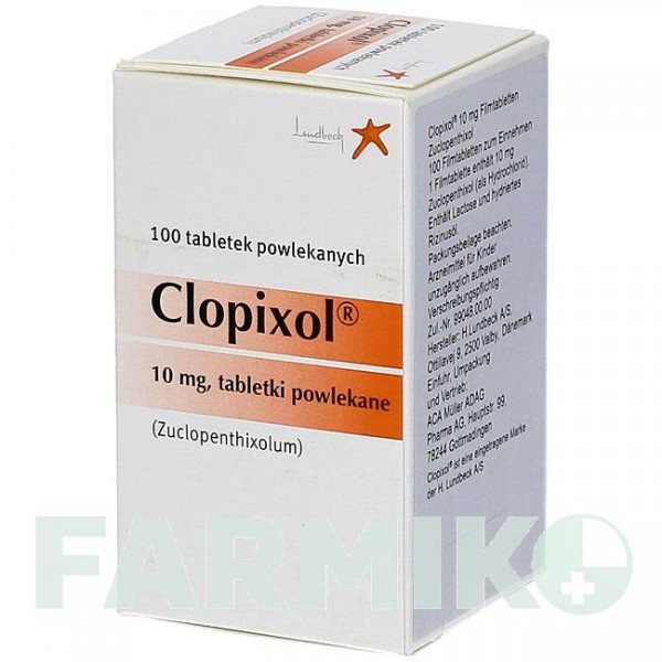 КЛОПІКСОЛ (CLOPIXOL) 10 мг таблетки 100 шт - Зуклопентиксол ACA MULLER-ADAG PHARMA
