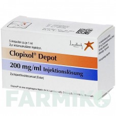 КЛОПІКСОЛ (CLOPIXOL) 200 мг/мл розчин 5x1 шт - Зуклопентиксол ACA MULLER-ADAG PHARMA