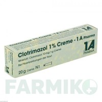 КЛОТРИМАЗОЛ (CLOTRIMAZOL) 0,01 крем 20 г - Клотримазол 1 A PHARMA