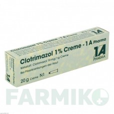 КЛОТРИМАЗОЛ (CLOTRIMAZOL) 0,01 крем 20 г - Клотримазол 1 A PHARMA