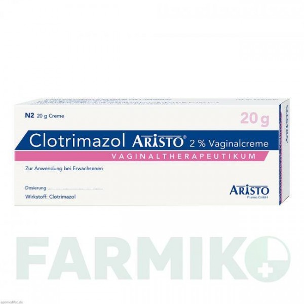КЛОТРИМАЗОЛ (CLOTRIMAZOL) 0,02 крем 20 г - Клотримазол ARISTO PHARMA