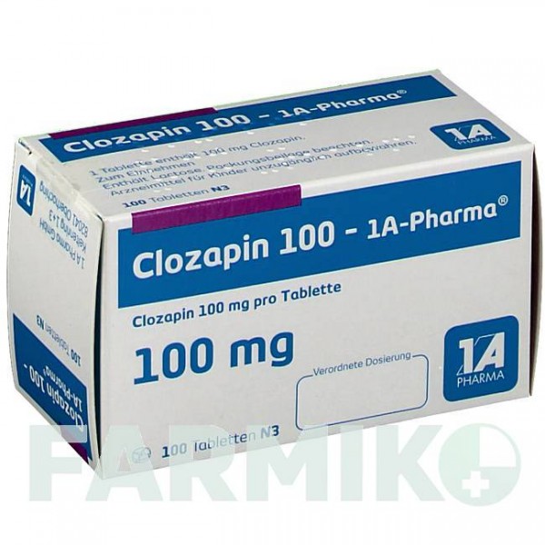 КЛОЗАПИН (CLOZAPIN) 100 таблетки 50 шт - Клозапин 1 A PHARMA