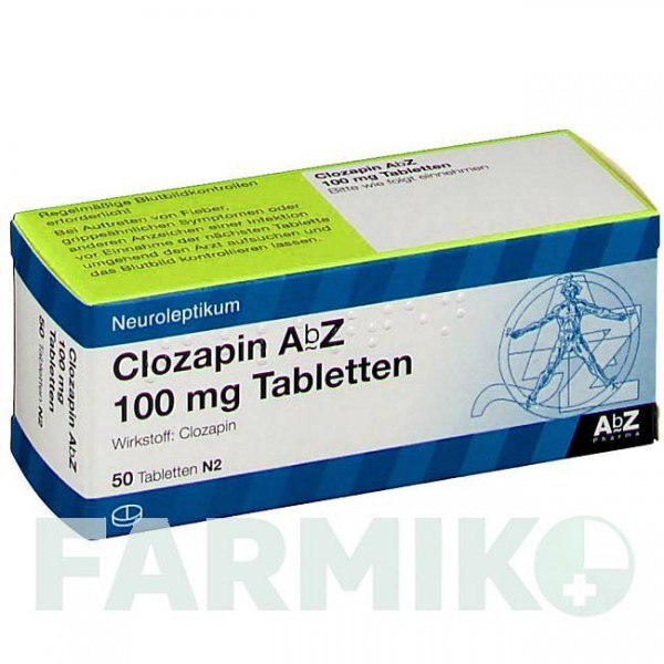 КЛОЗАПИН (CLOZAPIN) 100 мг таблетки 50 шт - Клозапин ABZ PHARMA