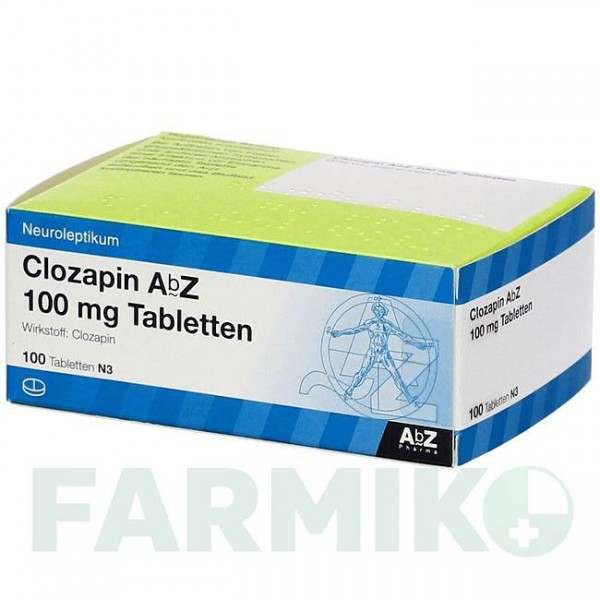 КЛОЗАПІН (CLOZAPIN) 100 мг таблетки 100 шт - Клозапін ABZ PHARMA
