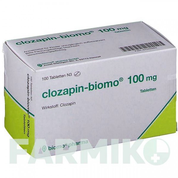 КЛОЗАПИН (CLOZAPIN) 100 мг таблетки 100 шт - Клозапин BIOMO PHARMA