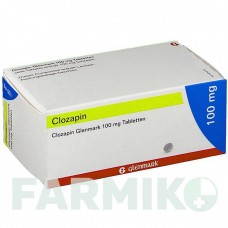 КЛОЗАПИН (CLOZAPIN) 100 мг таблетки 50 шт - Клозапин GLENMARK