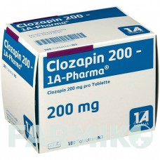 КЛОЗАПІН (CLOZAPIN) 200 таблетки 100 шт - Клозапін 1 A PHARMA