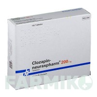 КЛОЗАПІН (CLOZAPIN) 200 мг таблетки 100 шт - Клозапін NEURAXPHARM