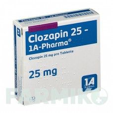 КЛОЗАПІН (CLOZAPIN) 25 таблетки 50 шт - Клозапін 1 A PHARMA