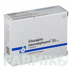 КЛОЗАПІН (CLOZAPIN) 25 мг таблетки 50 шт - Клозапін NEURAXPHARM