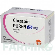 КЛОЗАПІН (CLOZAPIN) 25 мг таблетки 100 шт - Клозапін PUREN PHARMA