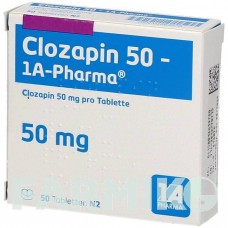 КЛОЗАПІН (CLOZAPIN) 50 таблетки 50 шт - Клозапін 1 A PHARMA