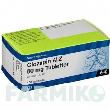 КЛОЗАПІН (CLOZAPIN) 50 мг таблетки 100 шт - Клозапін ABZ PHARMA