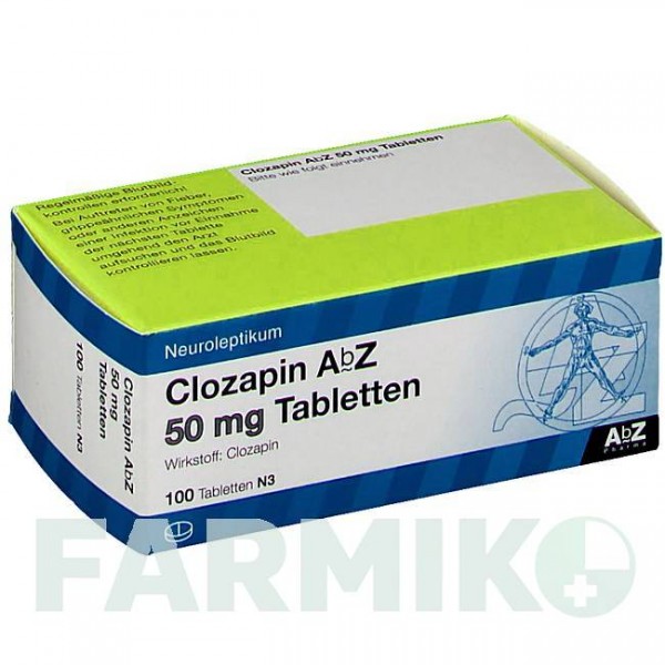КЛОЗАПІН (CLOZAPIN) 50 мг таблетки 100 шт - Клозапін ABZ PHARMA