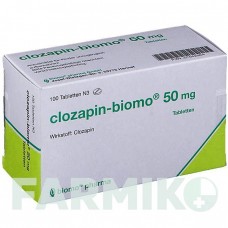 КЛОЗАПІН (CLOZAPIN) 50 мг таблетки 100 шт - Клозапін BIOMO PHARMA