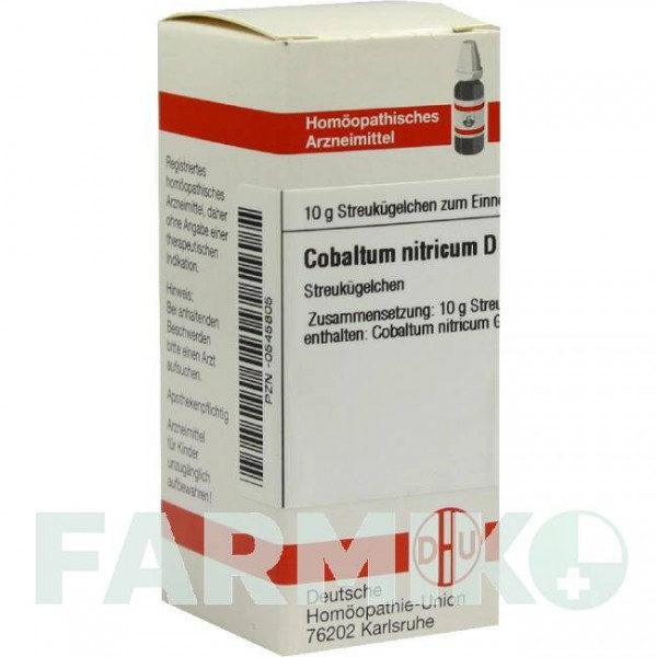 КОБАЛЬТУМ НИТРИКУМ (COBALTUM NITRICUM) D 12 глобули 10 г - Гомеопатия DHU