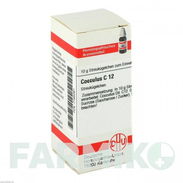 КОККУЛЮС (COCCULUS) C 12 глобули 10 г - Гомеопатия DHU