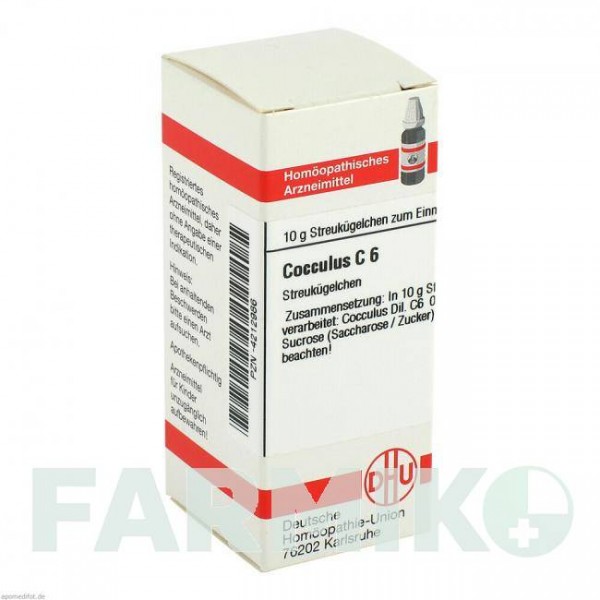 КОККУЛЮС (COCCULUS) C 6 глобули 10 г - Гомеопатия DHU