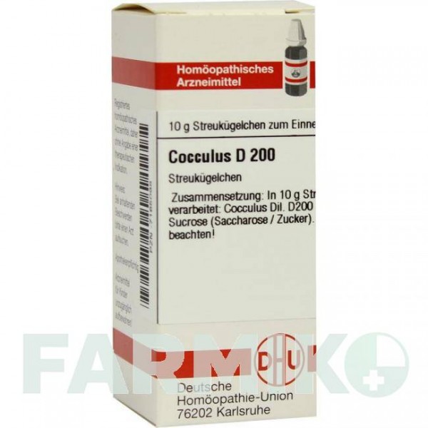 КОККУЛЮС (COCCULUS) D 200 глобули 10 г - Гомеопатия DHU