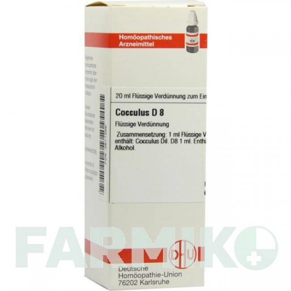 КОККУЛЮС (COCCULUS) D 8 раствор 20 мл - Гомеопатия DHU