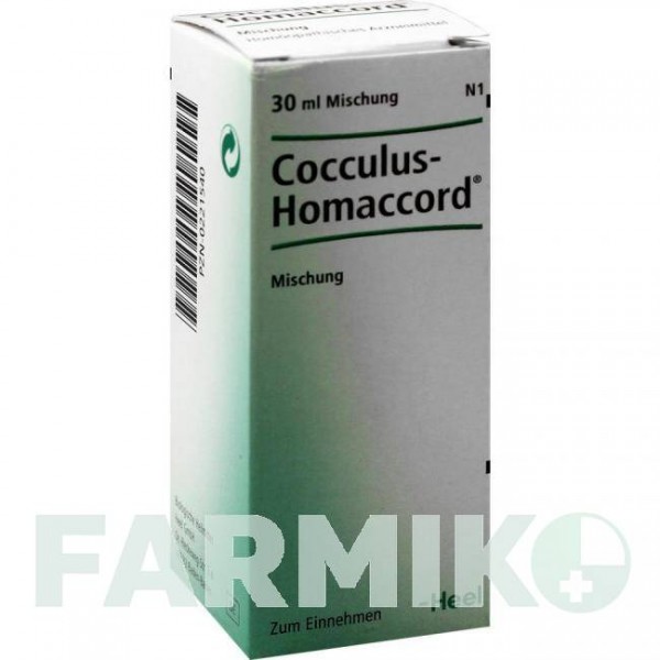 КОККУЛЮС ГОМАККОРД (COCCULUS HOMACCORD) капли 30 мл - Гомеопатия BIOLOGISCHE HEILMITTEL HEEL
